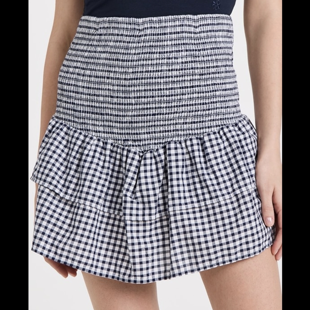Nation - Nili Party Skirt - M - Navy Gingham